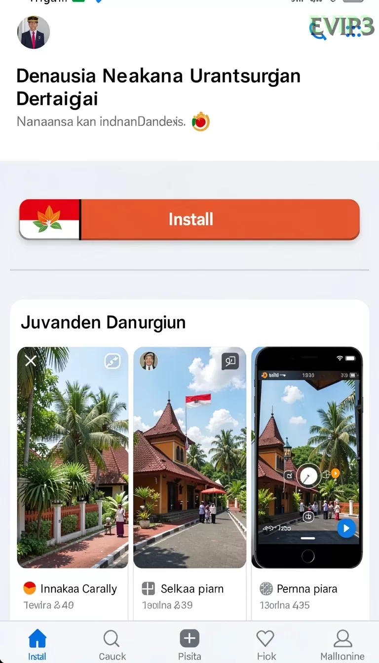 Cuplikan layar HOKIARENA — menu navigasi